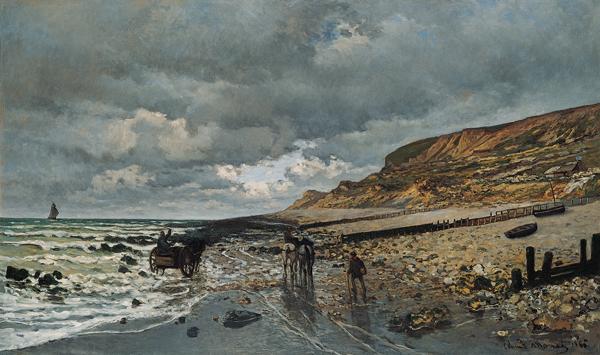 Claude Monet La Pointe de la Heve at Low Tide China oil painting art